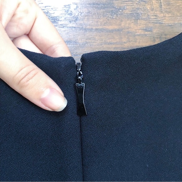 Kate Spade • Sequin Fringe Swing Dress black cap sleeve mini a-line cocktail - Picture 12 of 13